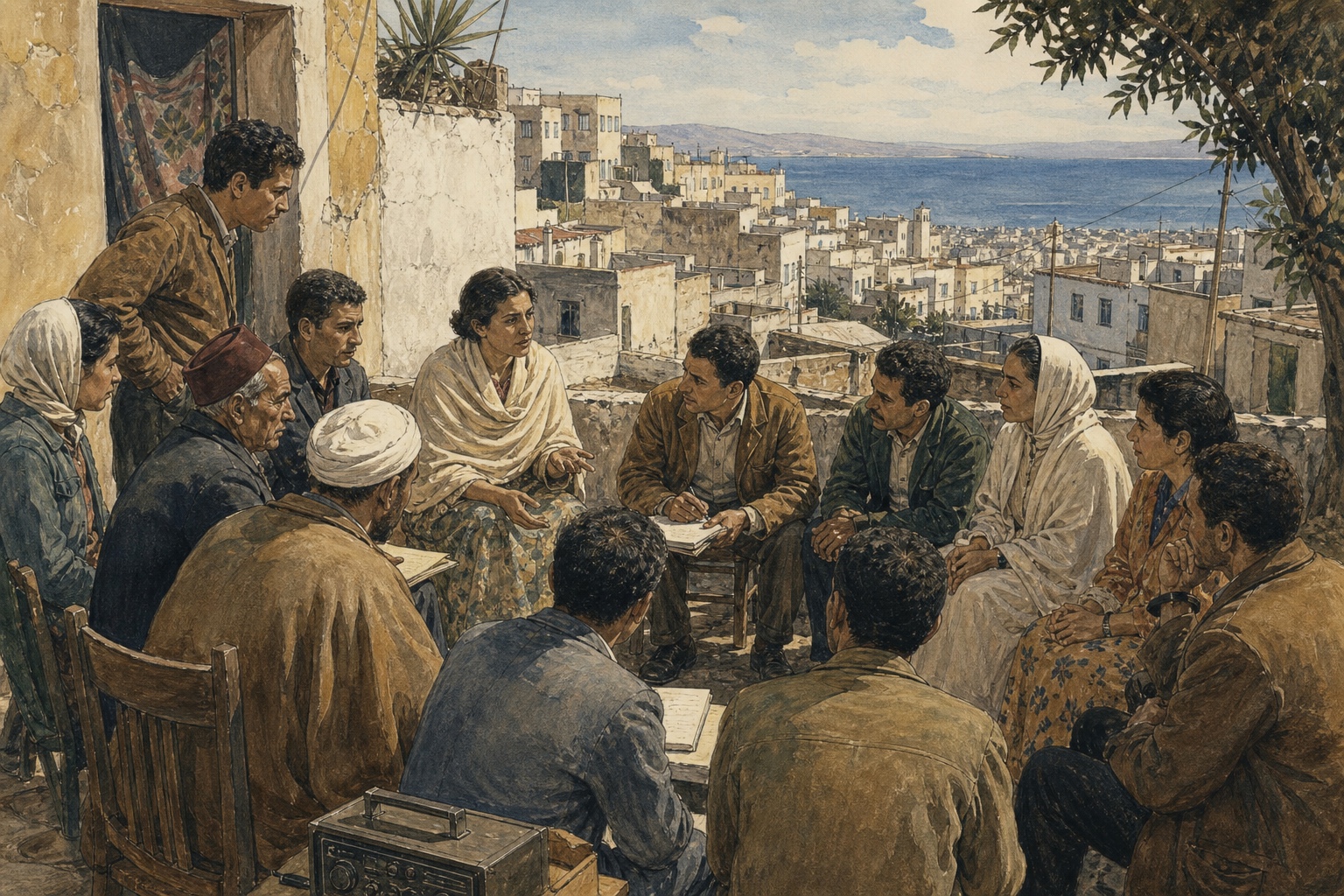 Reconstruction of people and places connected with Algerian Independence