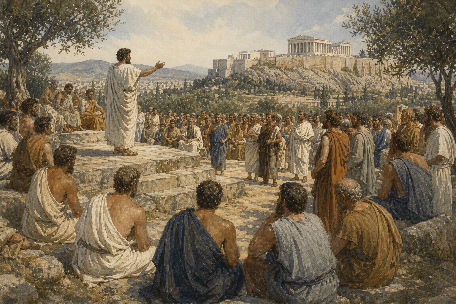 Reconstruction of people and places connected with Formation of Athenian Democracy