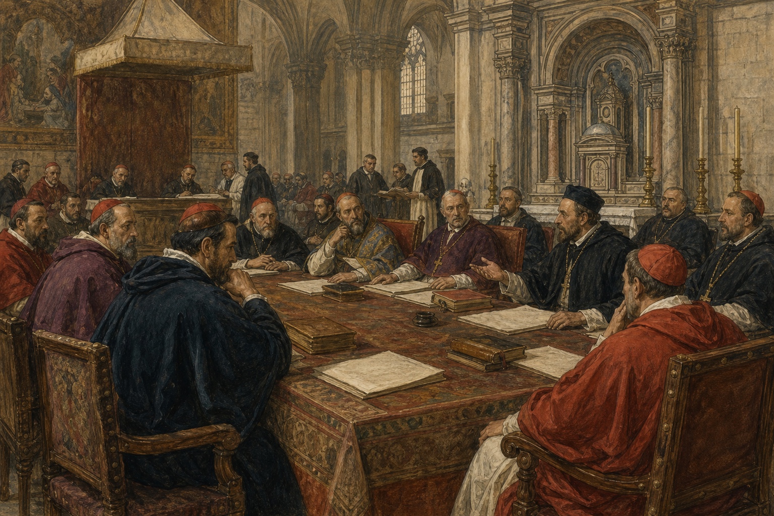 Reconstruction of people and places connected with Council of Trent