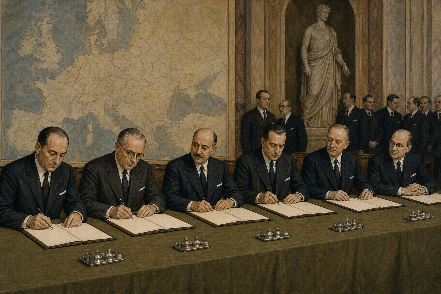 Reconstruction of people and places connected with Founding of the European Economic Community