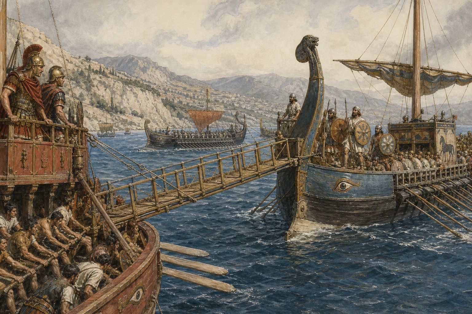 Reconstruction of people and places connected with First Punic War