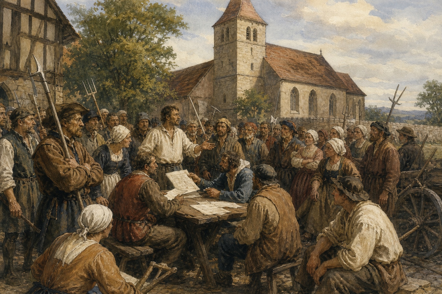 Reconstruction of people and places connected with German Peasants' War