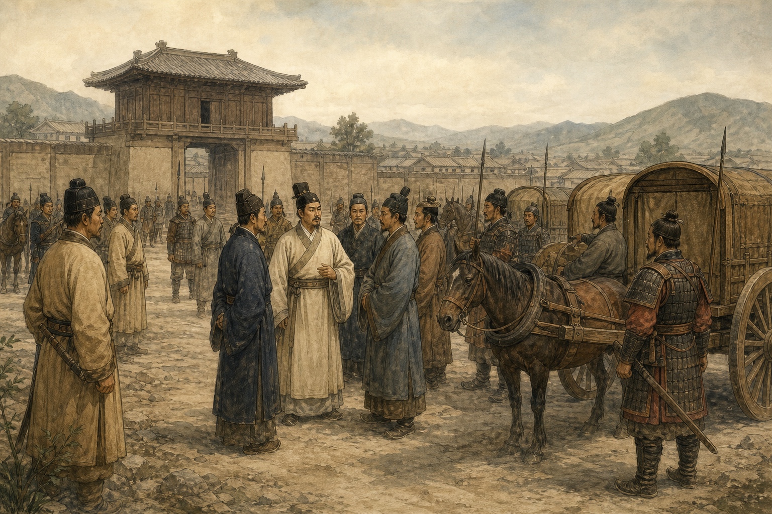 Reconstruction of people and places connected with Foundation of the Han Dynasty