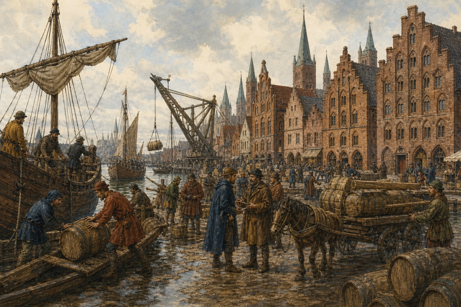Reconstruction of people and places connected with Foundation of the Hanseatic League