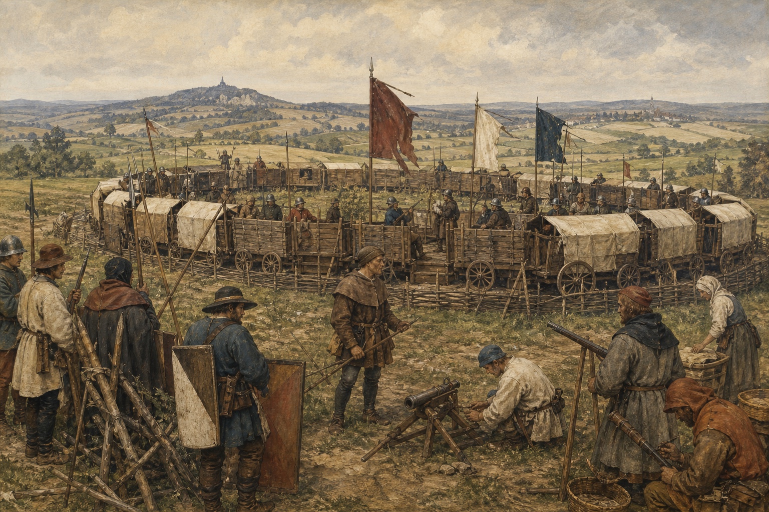 Reconstruction of people and places connected with Hussite Wars