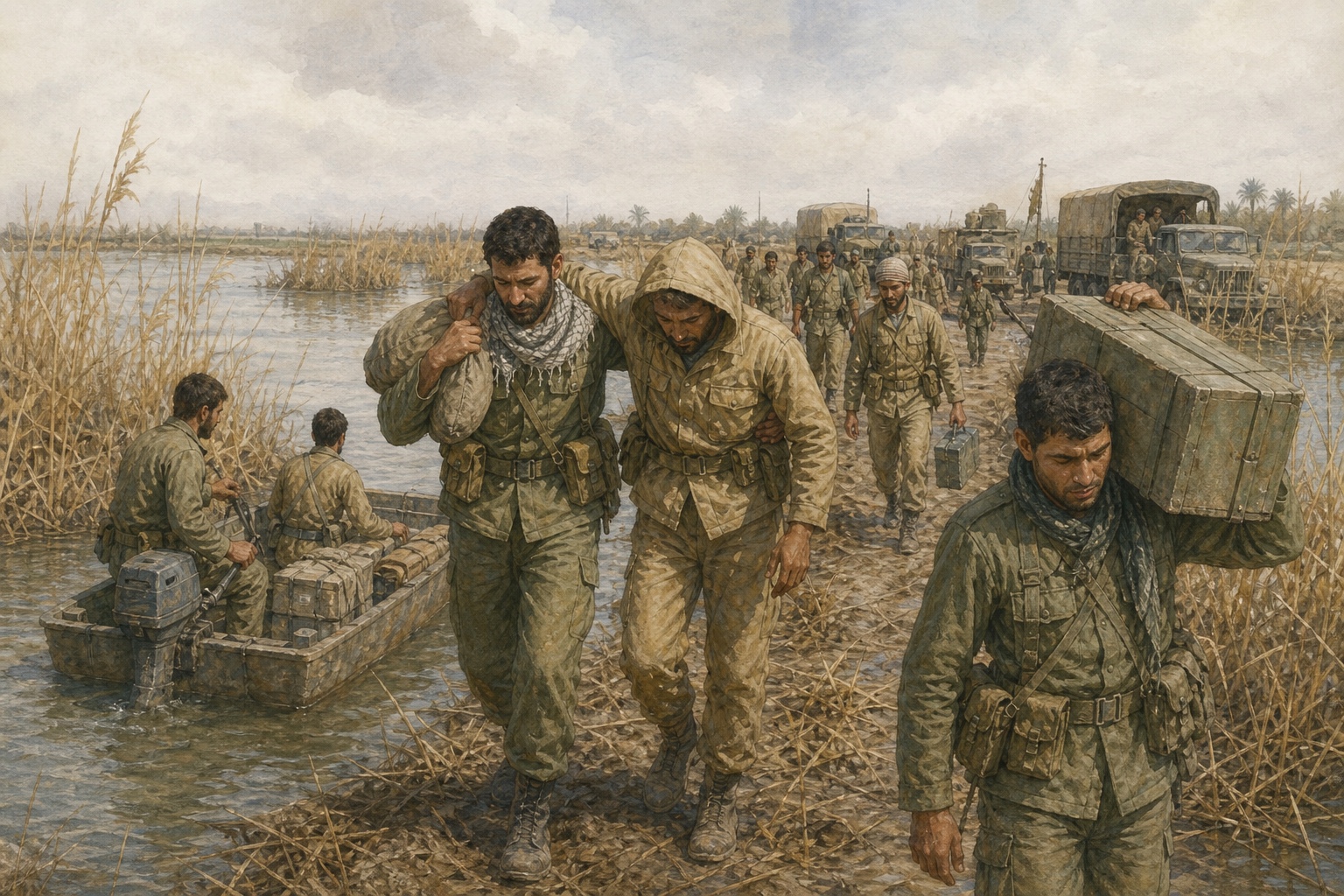 Reconstruction of people and places connected with Iran-Iraq War