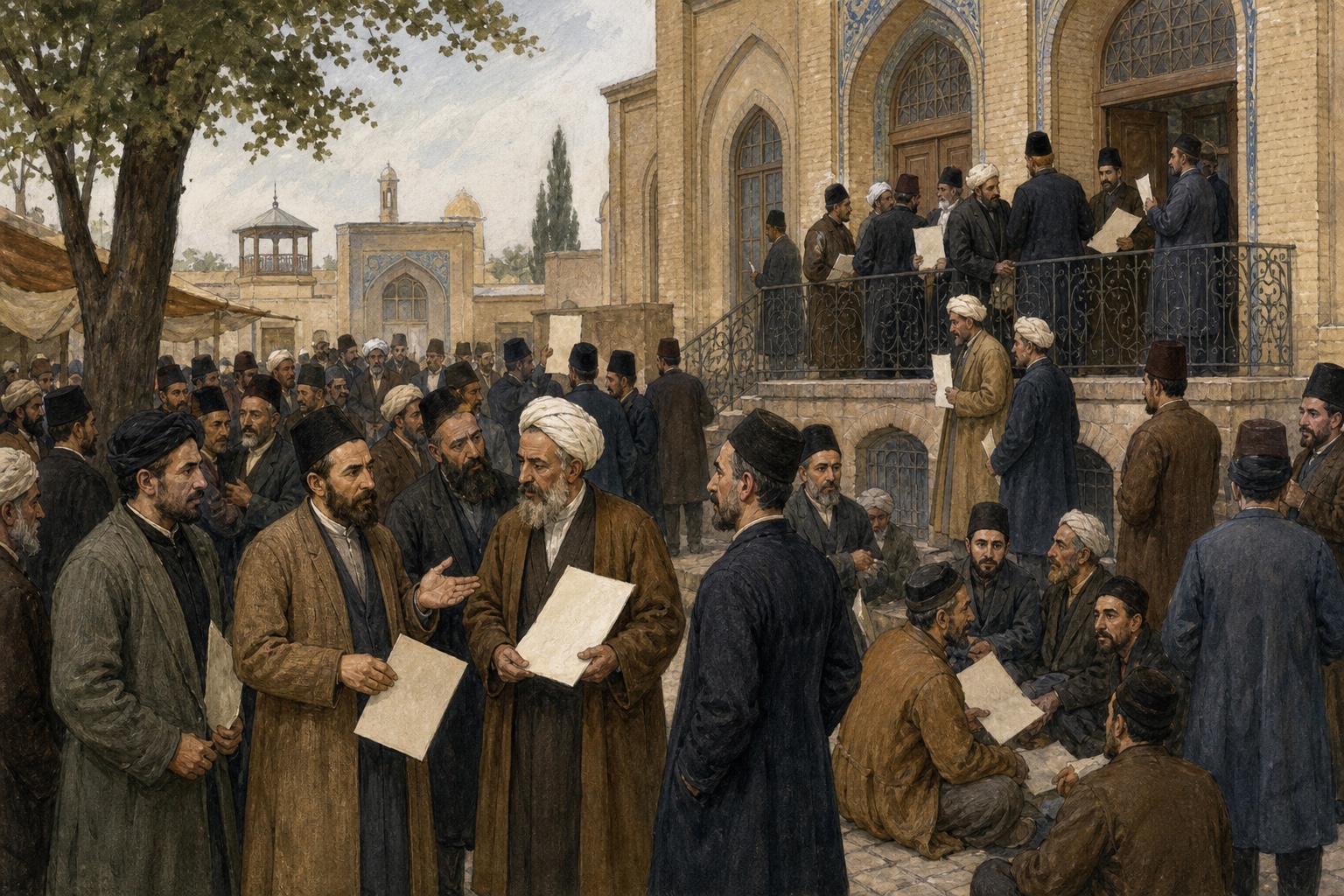 Reconstruction of people and places connected with Iranian Constitutional Revolution