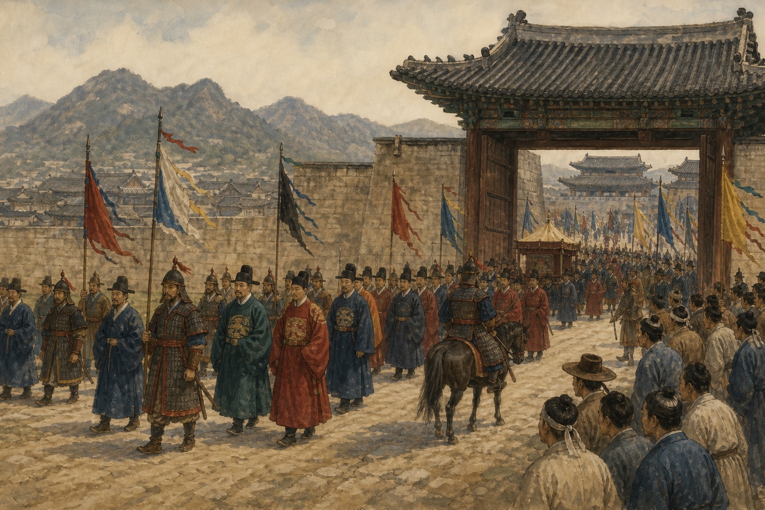 Reconstruction of people and places connected with Foundation of the Joseon Dynasty