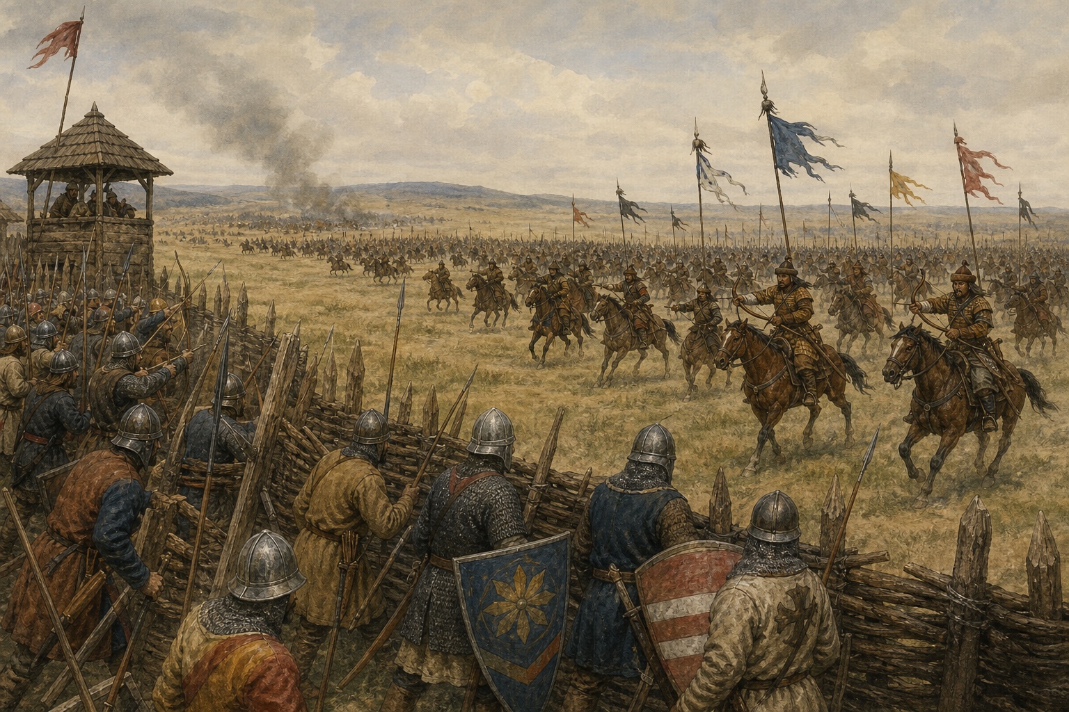 Reconstruction of people and places connected with Mongol Invasion of Europe