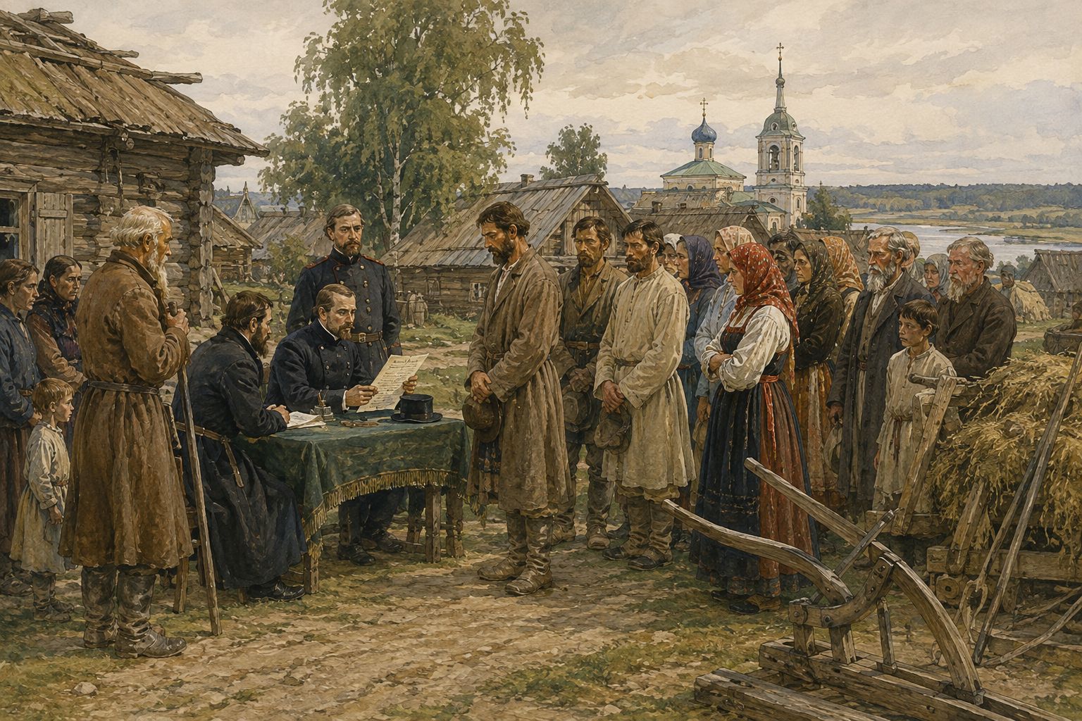 Historical reconstruction of “Redemption payments abolished” in Emancipation of the Russian Serfs