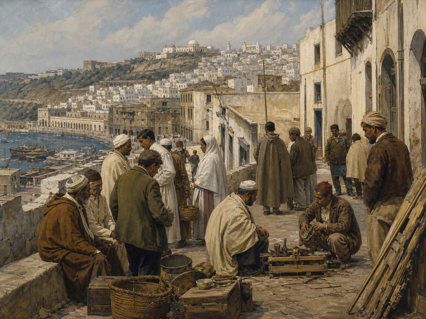 Historical reconstruction of Algerian Independence's background: Settler rule, unequal land and citizenship, and postwar self-determination strengthened the independence movement.