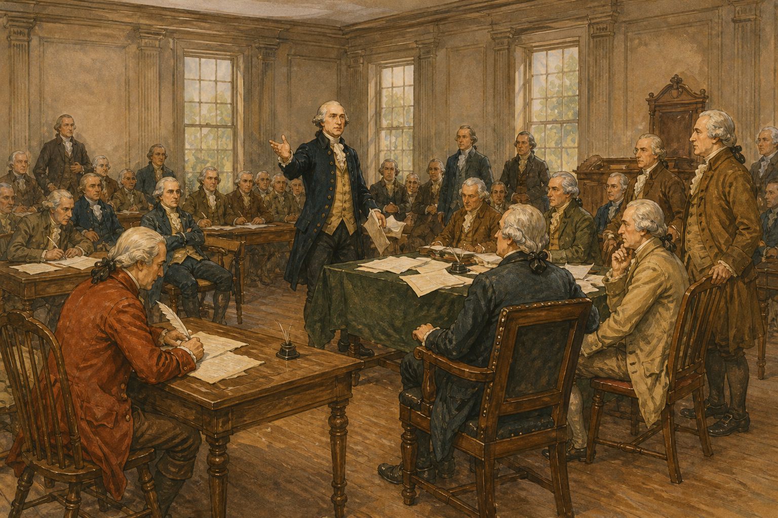 Historical reconstruction of “Declaration adopted on 4 July” in American Declaration of Independence