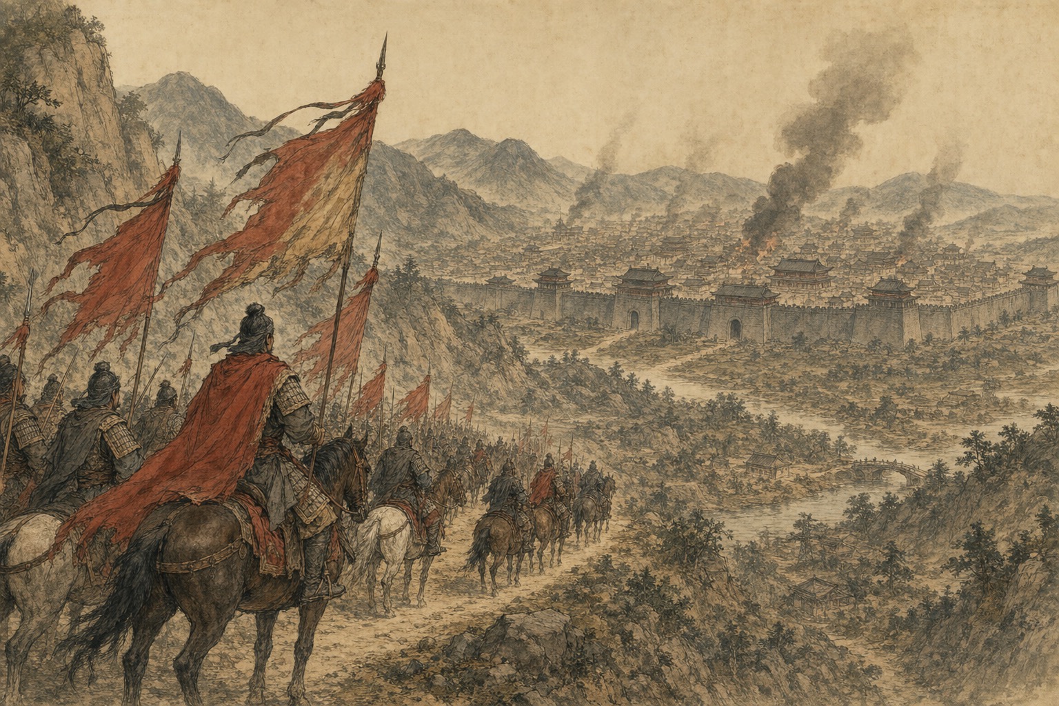 An Lushan Rebellion: a scene of rising tension