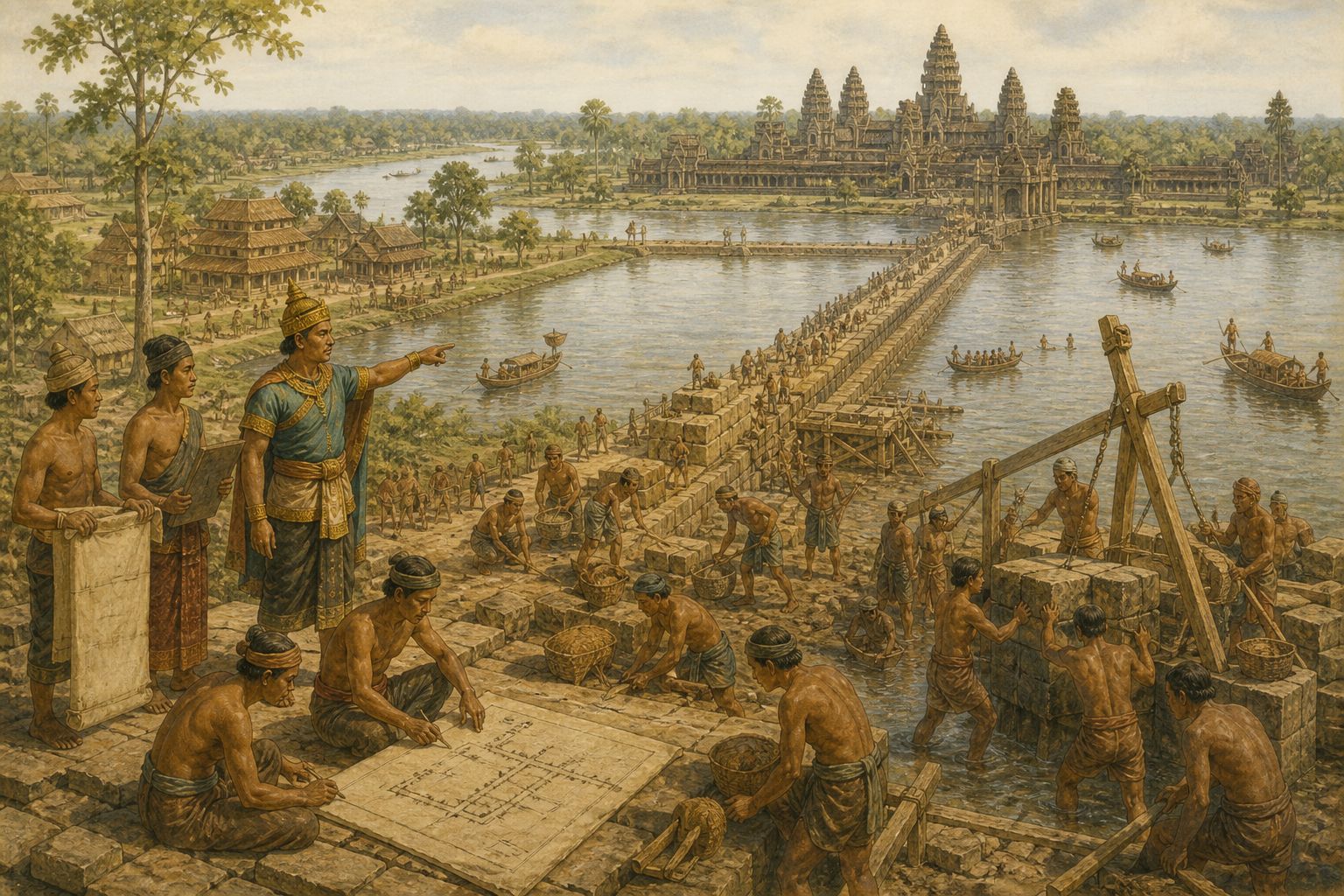 Historical reconstruction of the “Expansion of the Angkorian Empire” stage in Expansion of the Angkorian Empire