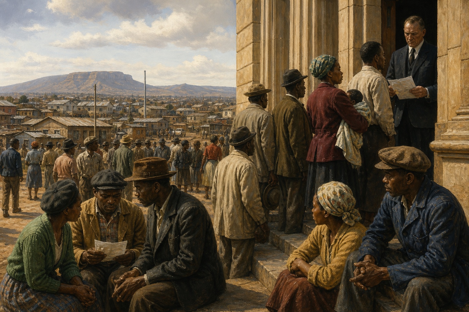 Anti-Apartheid Movement: a scene of rising tension