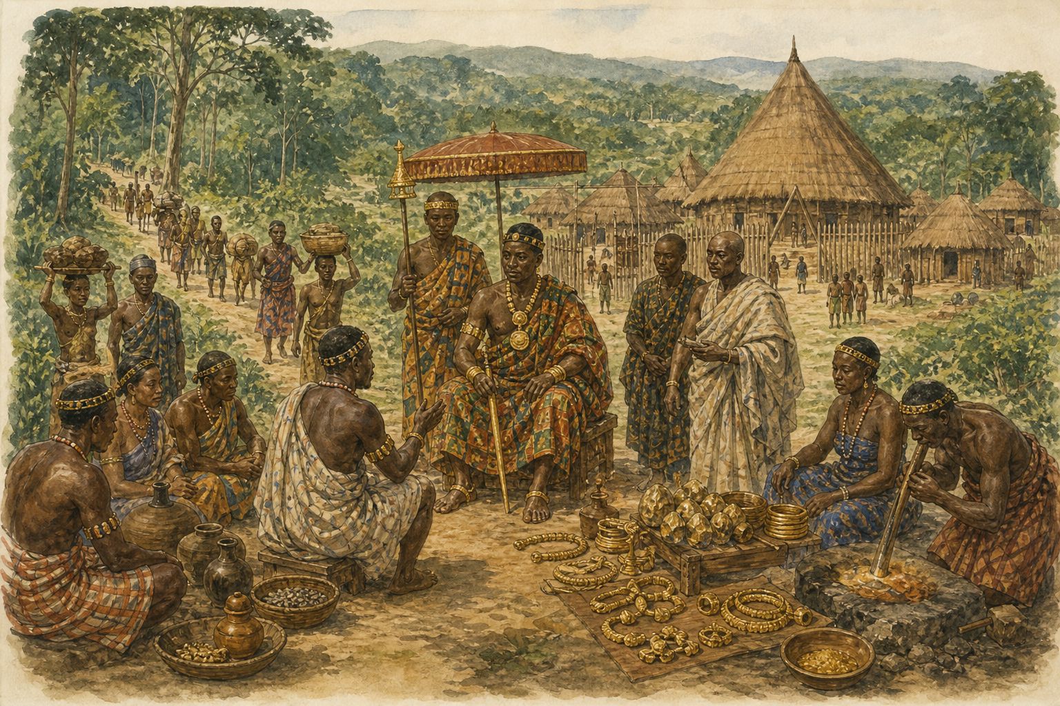 Historical reconstruction of the “Earlier conditions” stage in Rise of the Ashanti Empire