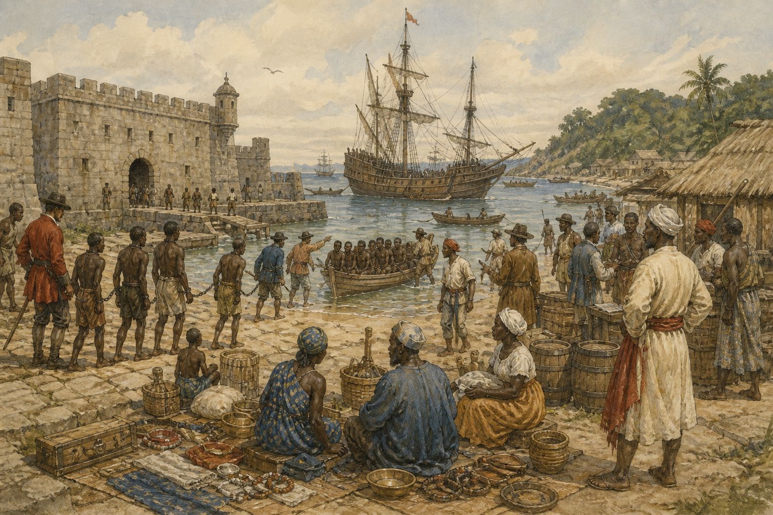 Historical reconstruction of the “Immediate aftermath” stage in Expansion of the Atlantic Slave Trade