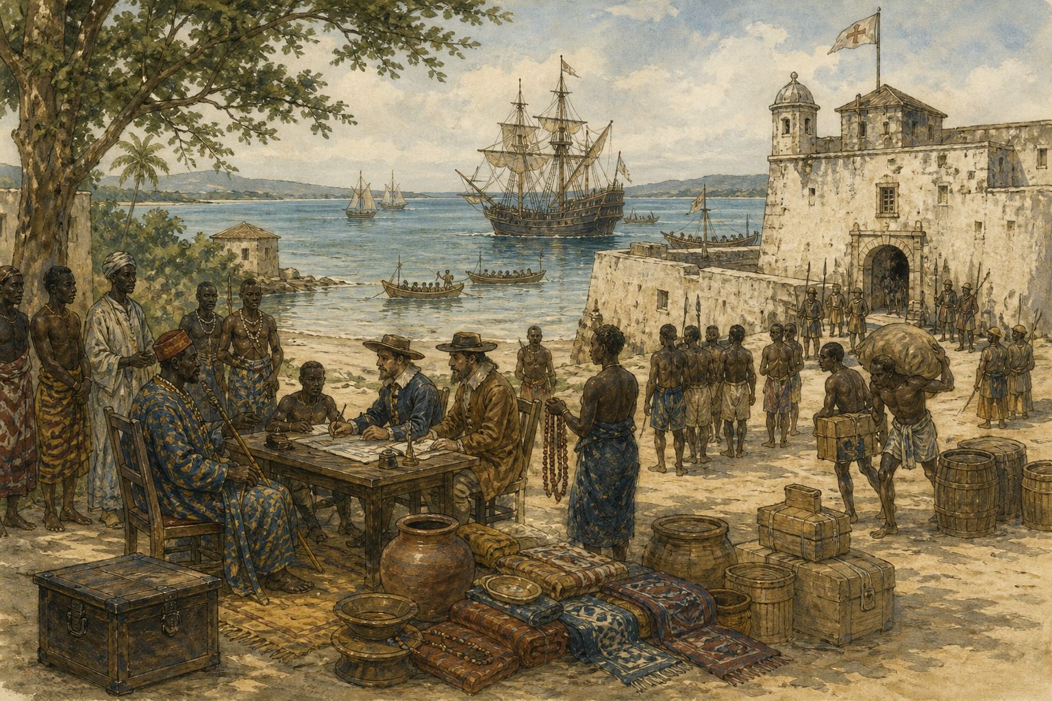 Historical reconstruction of the “Forces in motion” stage in Expansion of the Atlantic Slave Trade