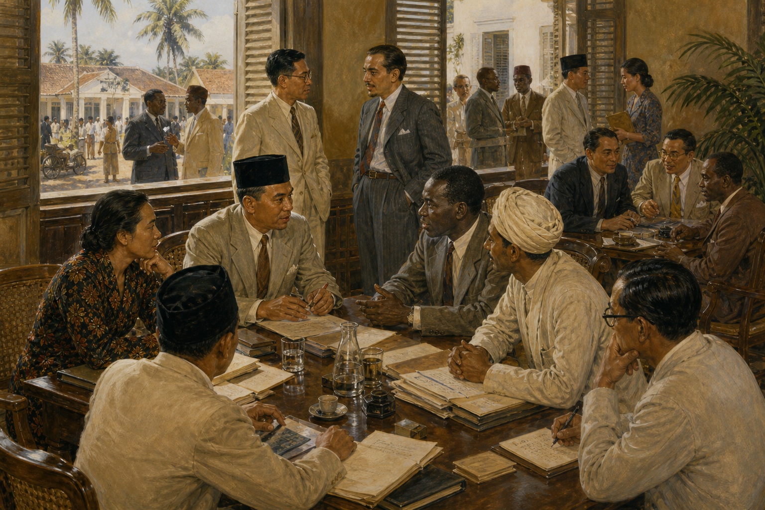 Bandung Conference: a scene of the prelude