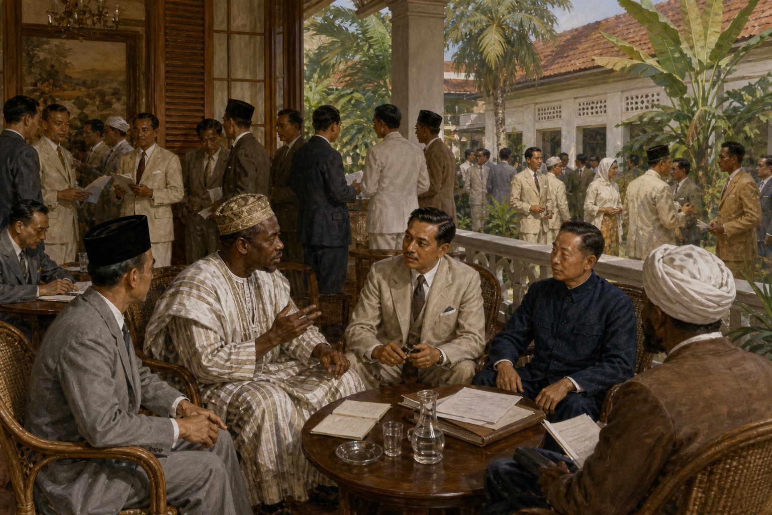 Illustrated reconstruction of the significance of Bandung Conference