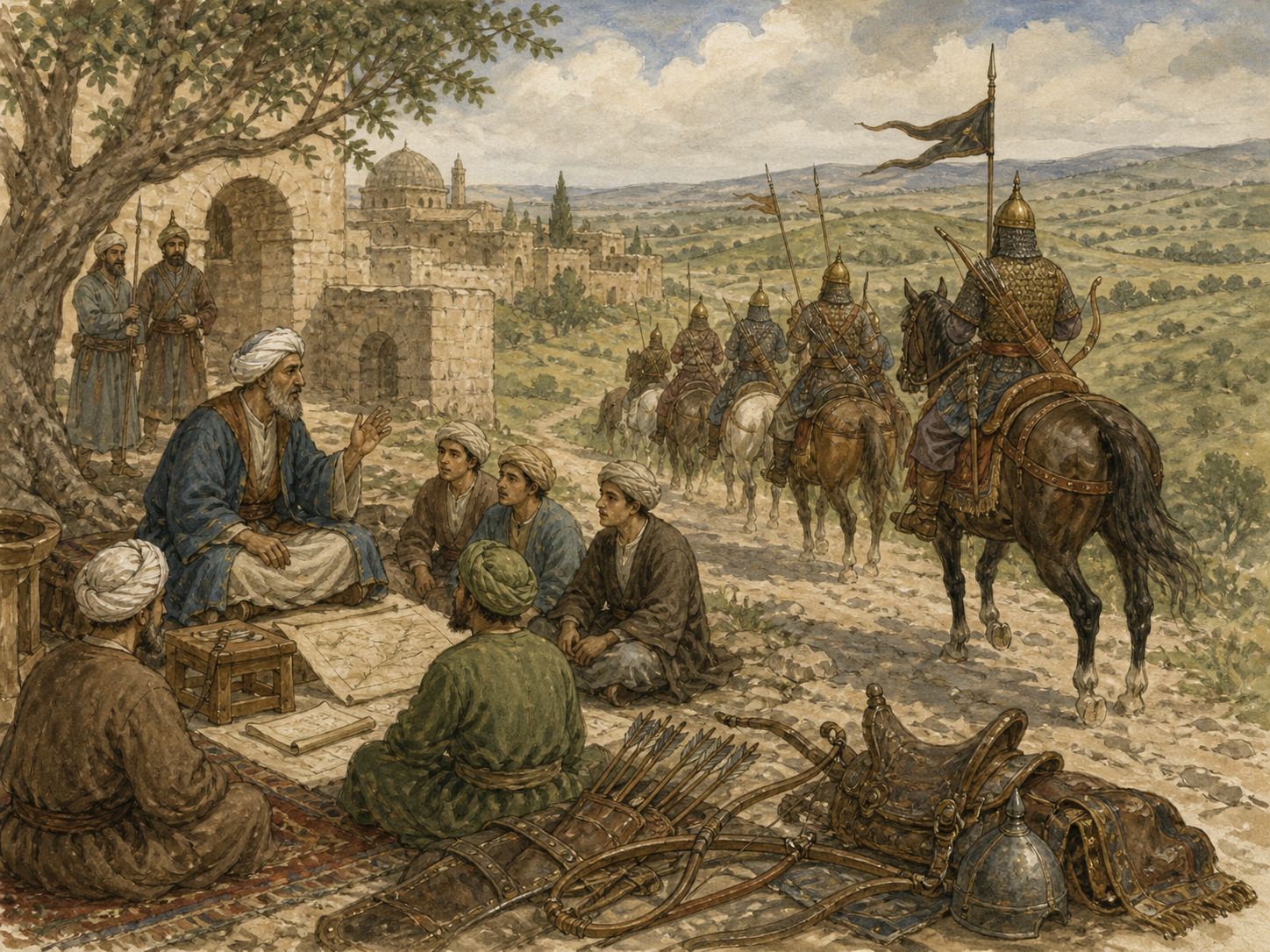 Historical reconstruction of Battle of Ain Jalut's long-term consequences: In the longer term, it became a turning point showing that the political order of the middle east would not be determined by the mongol empire alone.