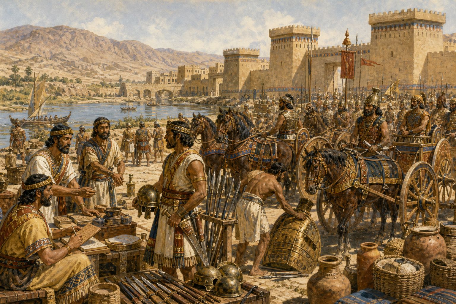 Historical reconstruction of “Rivalry over Amurru intensifies” in Battle of Kadesh