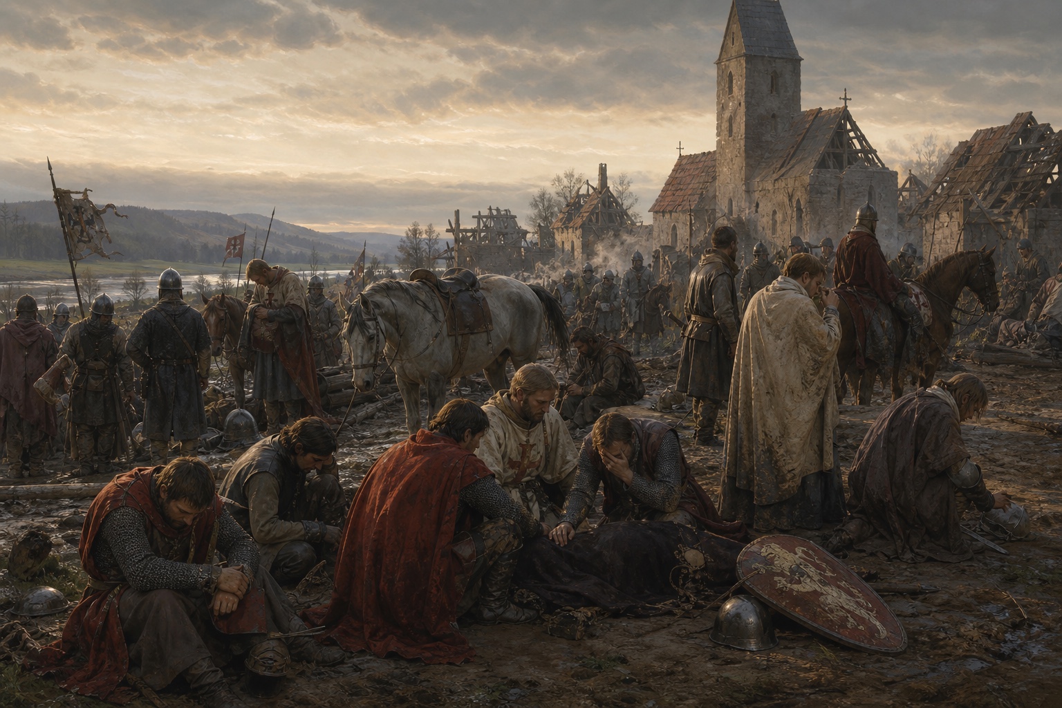 Illustrated reconstruction of the outcome of Battle of Legnica