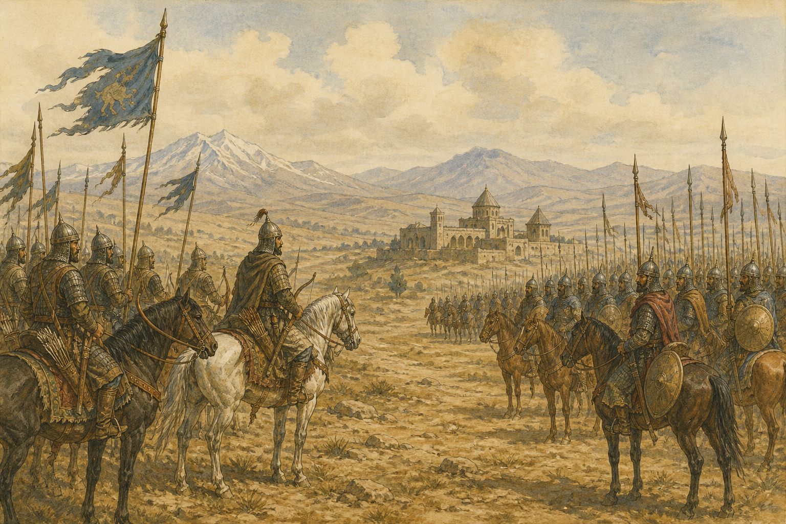 Historical reconstruction of “Sultanate of Rum emerges” in Battle of Manzikert