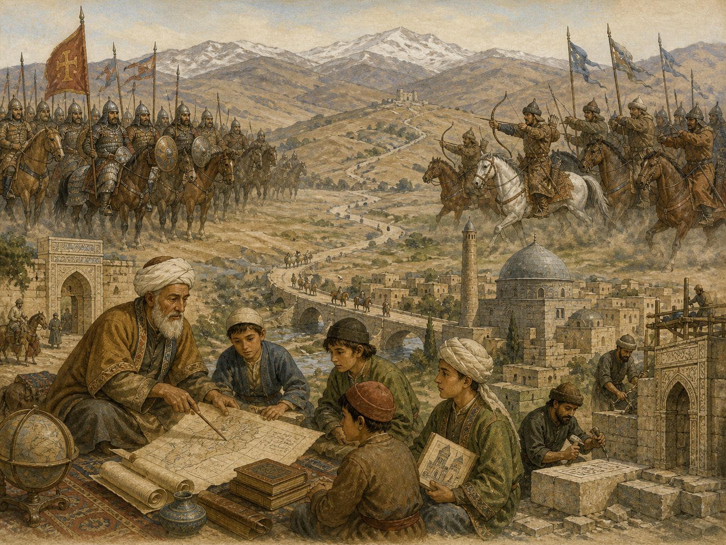 Historical reconstruction of Battle of Manzikert's long-term consequences: In the longer term, the battle accelerated the settlement of turkic powers in anatolia and changed the byzantine military and political environment.