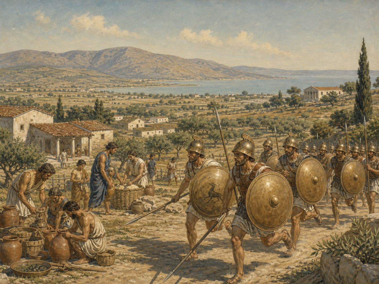 Historical reconstruction of “Ionian Revolt begins” in Battle of Marathon