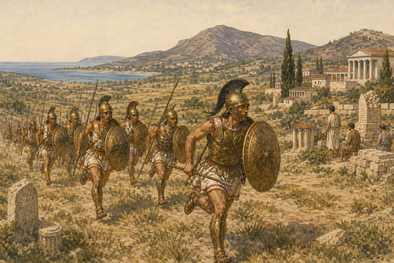Historical reconstruction of Battle of Marathon's long-term consequences: In the longer term, the victory strengthened athenian confidence and shaped later greek memory of the persian wars.