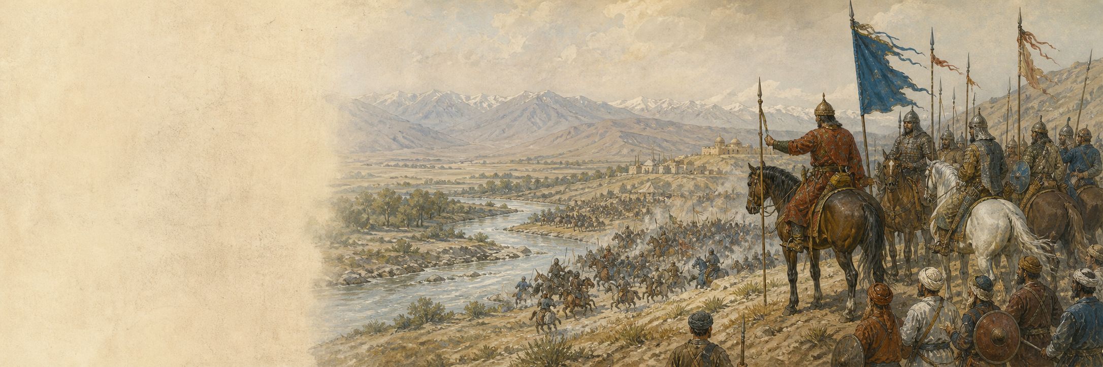 Historically grounded reconstruction of the setting and course of Battle of Talas