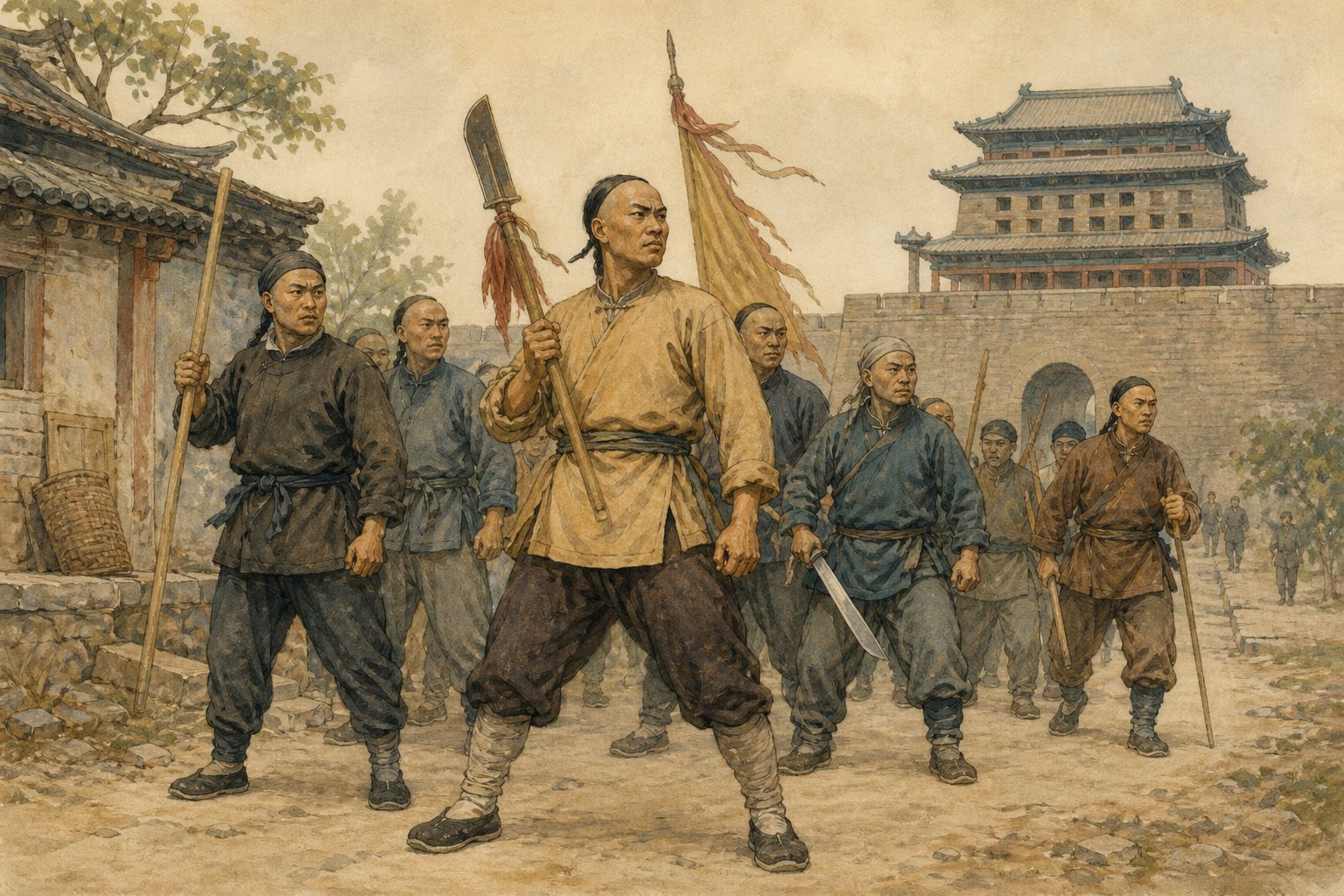 Historical reconstruction of the “Current phase” stage in Boxer Rebellion