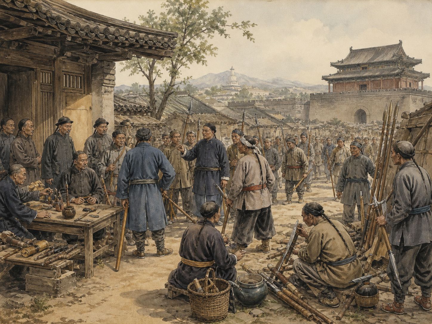 Historical reconstruction of Boxer Rebellion's background: Foreign concessions, railways, missionary activity, disasters, and poverty heightened tensions in north China.