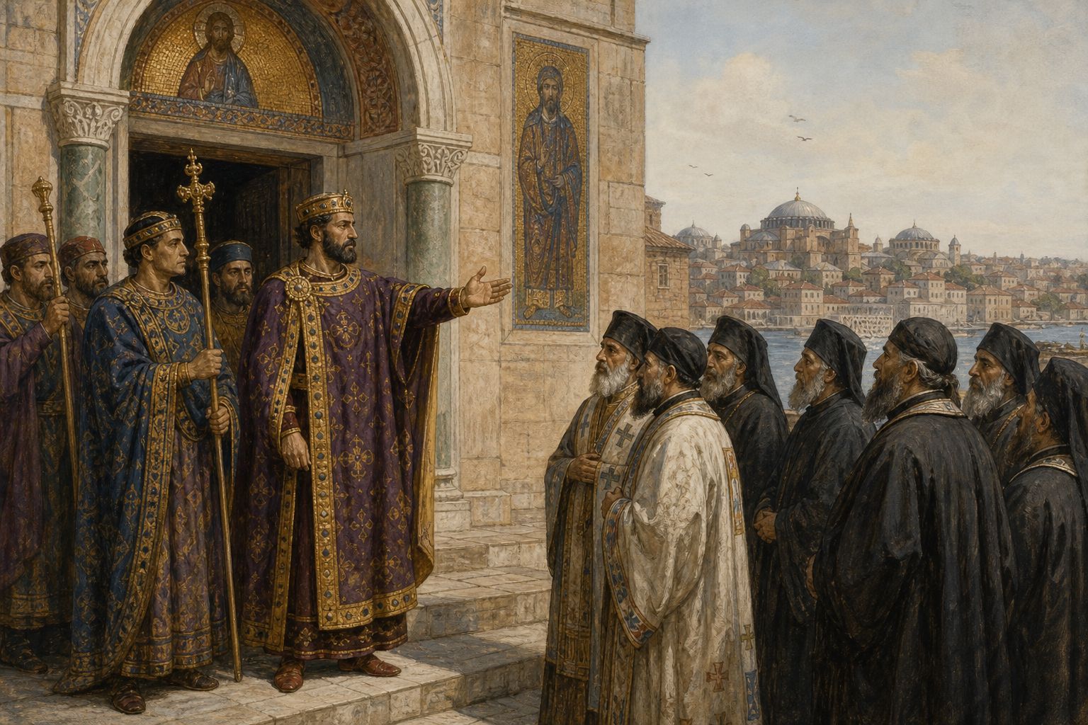 An imperial prohibition: Under Emperor Leo III, imperial policy toward images moved toward public prohibition.