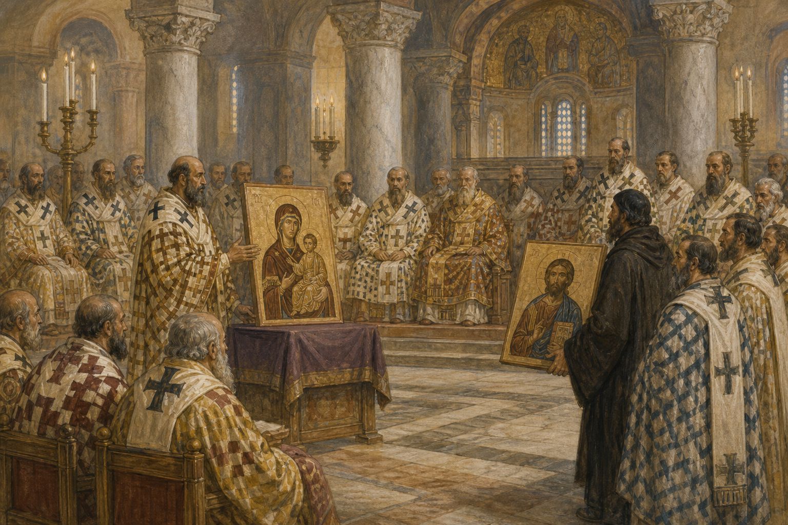 The Council of Nicaea: The Second Council of Nicaea clarified an orthodox position on the treatment of images.