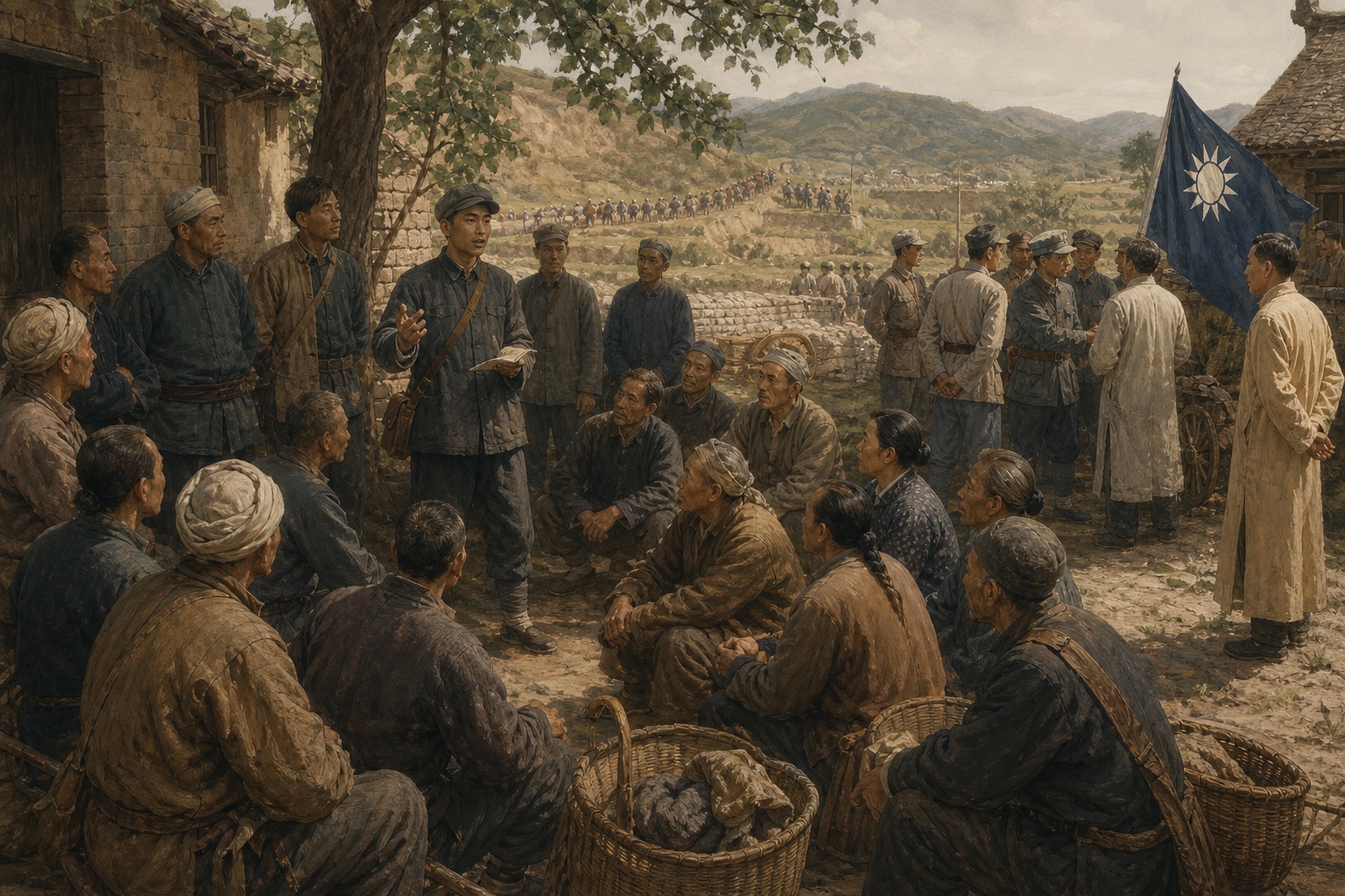 Illustrated reconstruction of the course of Chinese Revolution (1921–1949)