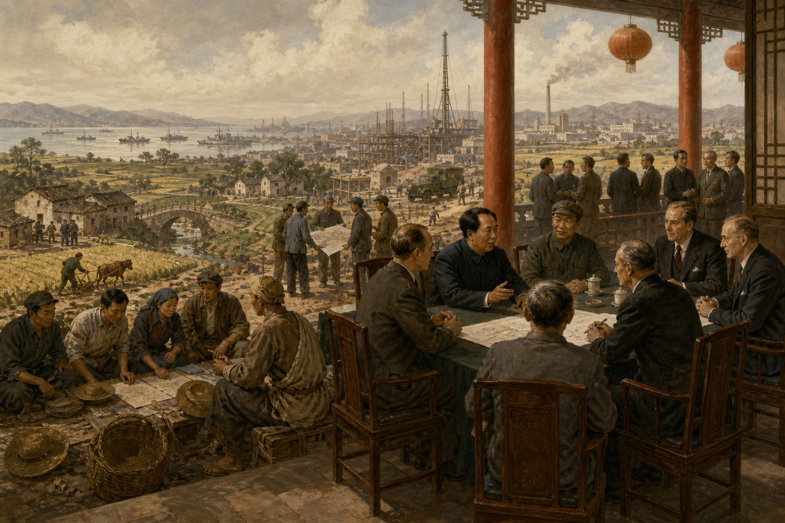 Illustrated reconstruction of the significance of Chinese Revolution (1921–1949)