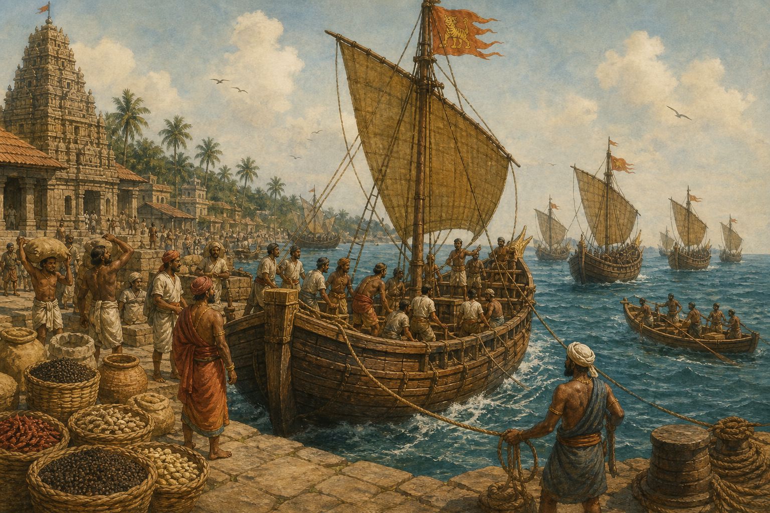 Historical reconstruction of the “Chola Maritime Expansion” stage in Chola Maritime Expansion