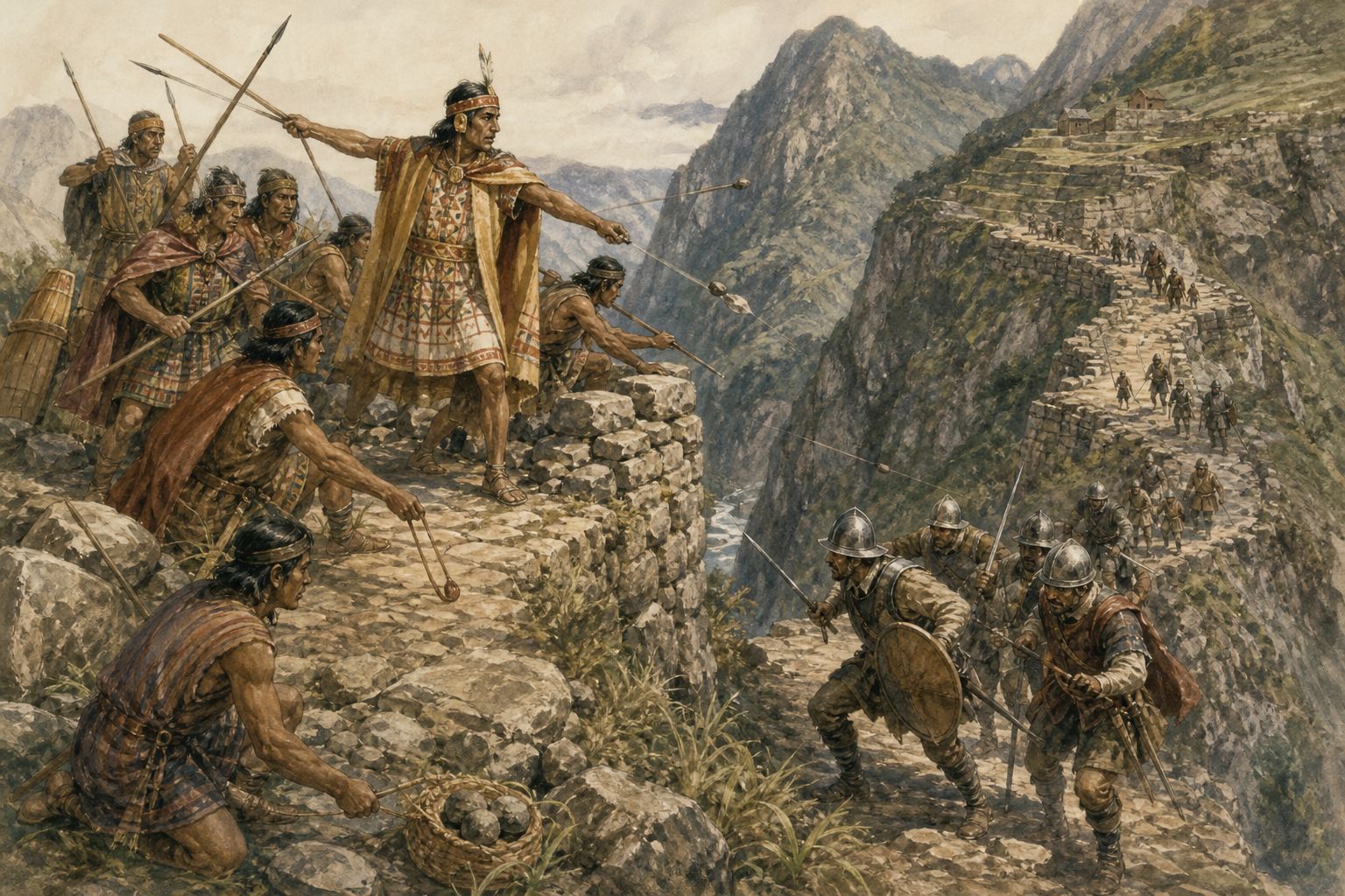 Historical reconstruction of the “Manco Inca and continuing resistance” stage in Conquest of the Inca Empire