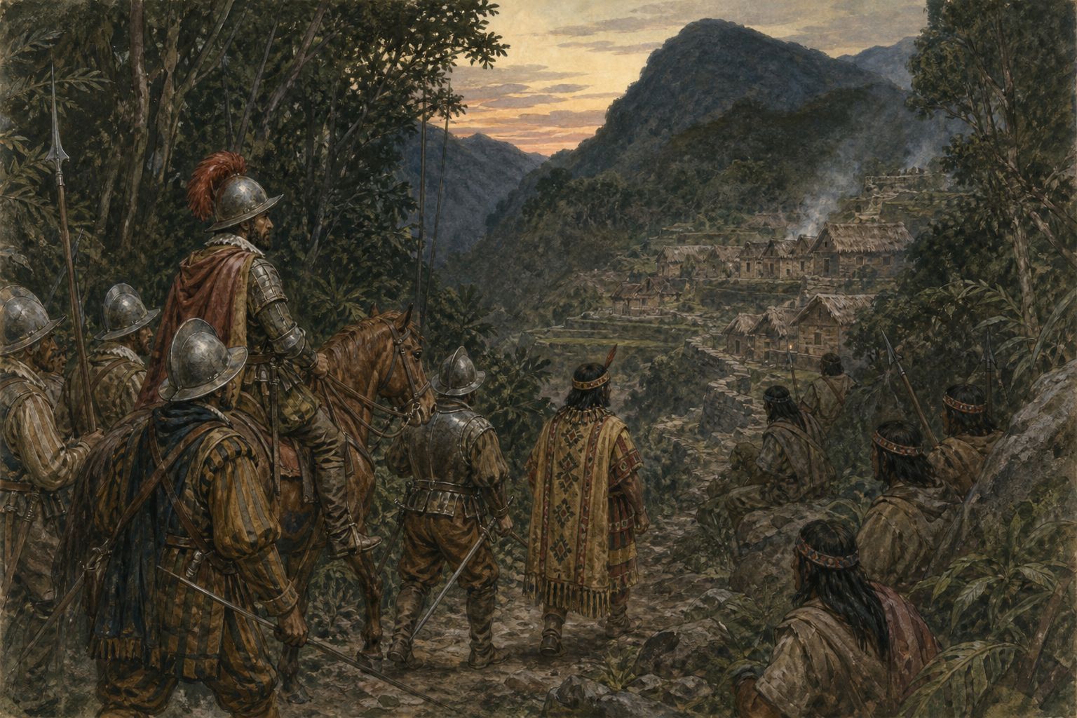 Historical reconstruction of the “Fall of Vilcabamba” stage in Conquest of the Inca Empire