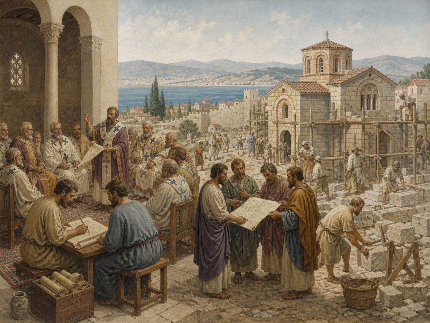Historical reconstruction of Council of Nicaea's immediate aftermath: The Nicene Creed and the tradition of settling doctrine through councils became landmarks in Christian history.