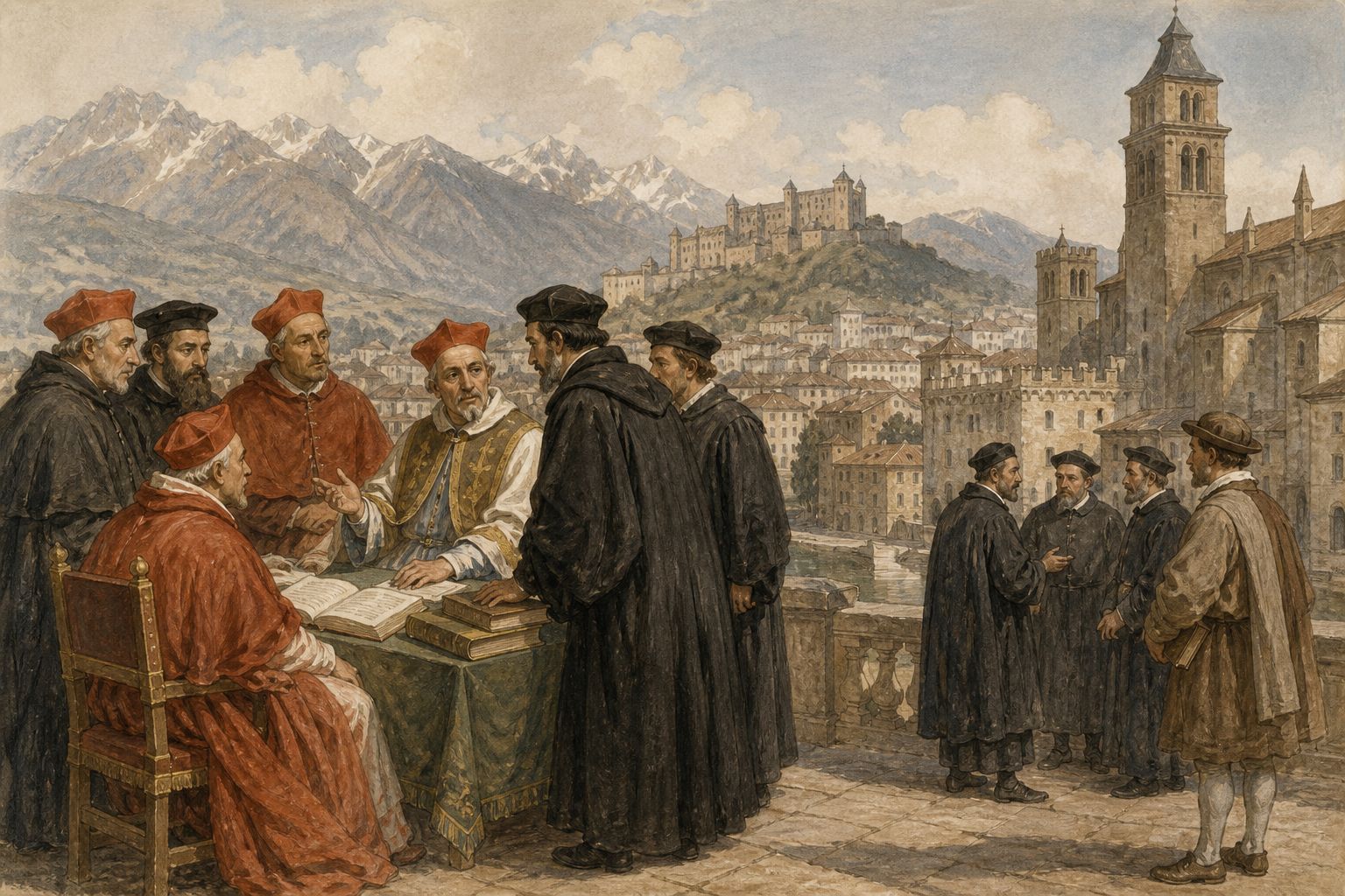 Historical reconstruction of the “Long-term significance” stage in Council of Trent