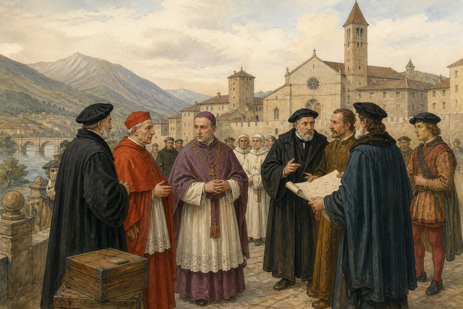 Historical reconstruction of the “Prelude” stage in Council of Trent