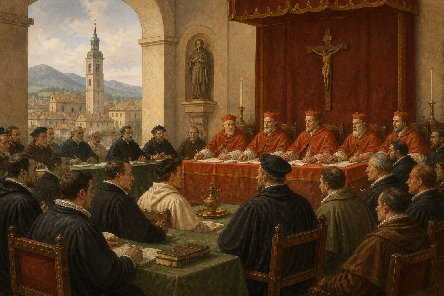 Historical reconstruction of the “Turning point” stage in Council of Trent
