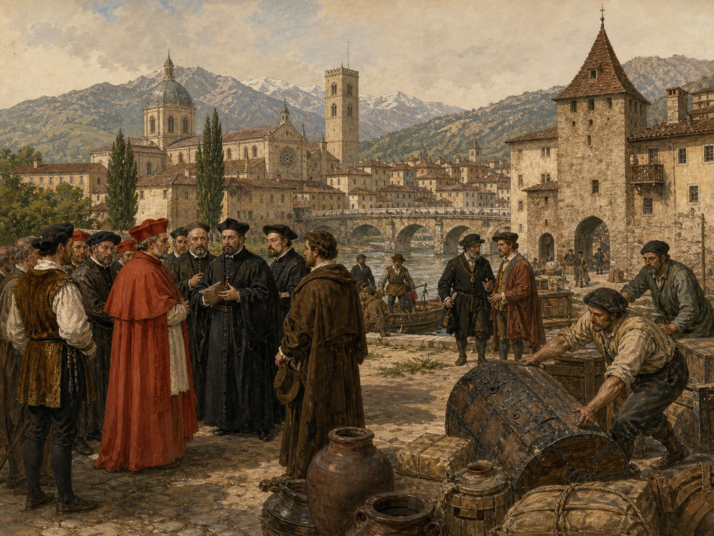 Historical reconstruction of Council of Trent's background: The Reformation’s divisions and criticism of clerical discipline and doctrine pressed the papacy and bishops toward reform.