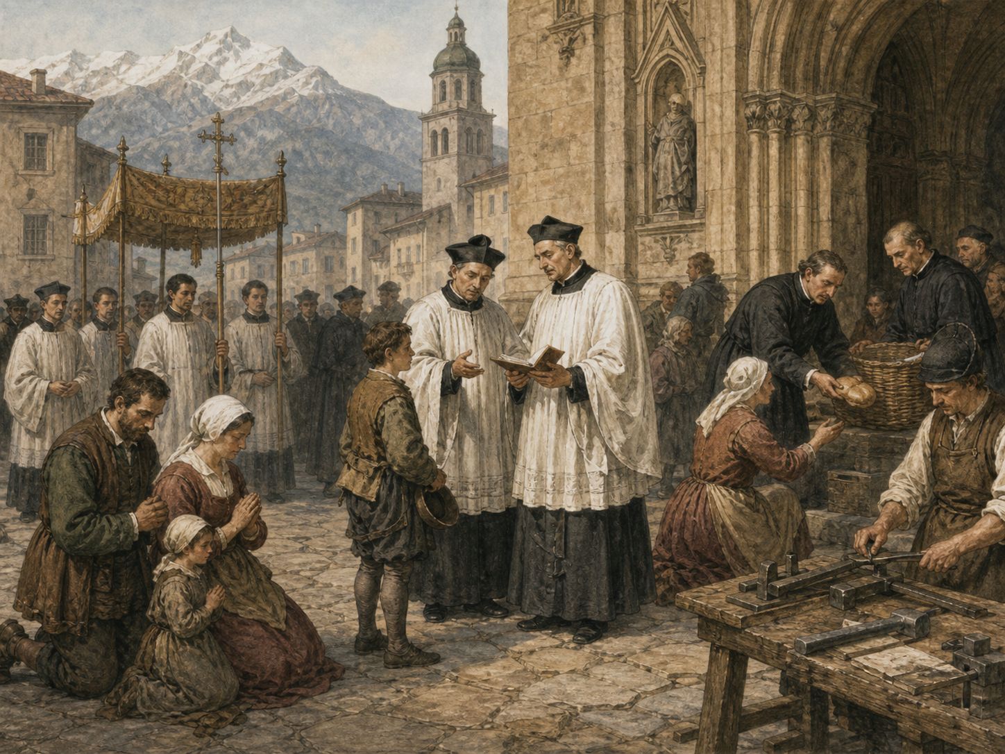 Historical reconstruction of Council of Trent's immediate aftermath: The decrees received papal approval and encouraged institutionalization of episcopal residence, seminaries, and catechetical education.