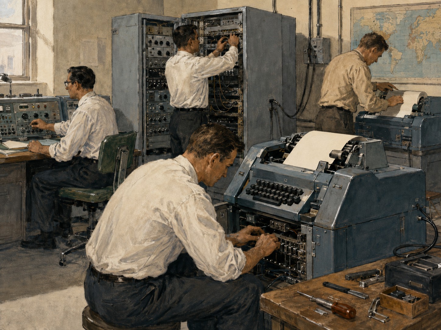 Illustrated reconstruction of the significance of Cuban Missile Crisis