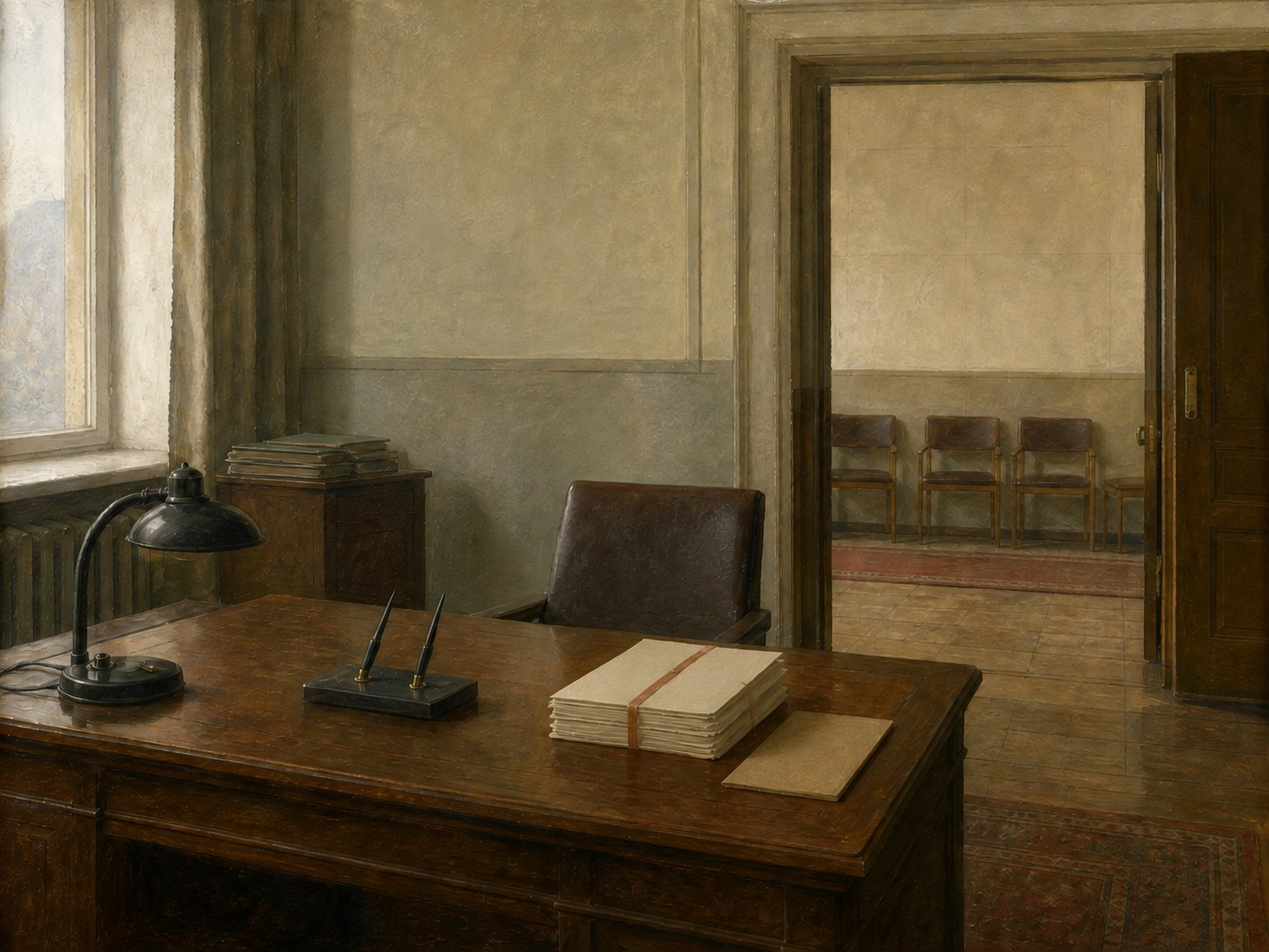An empty office and new documents marking the end of a federation