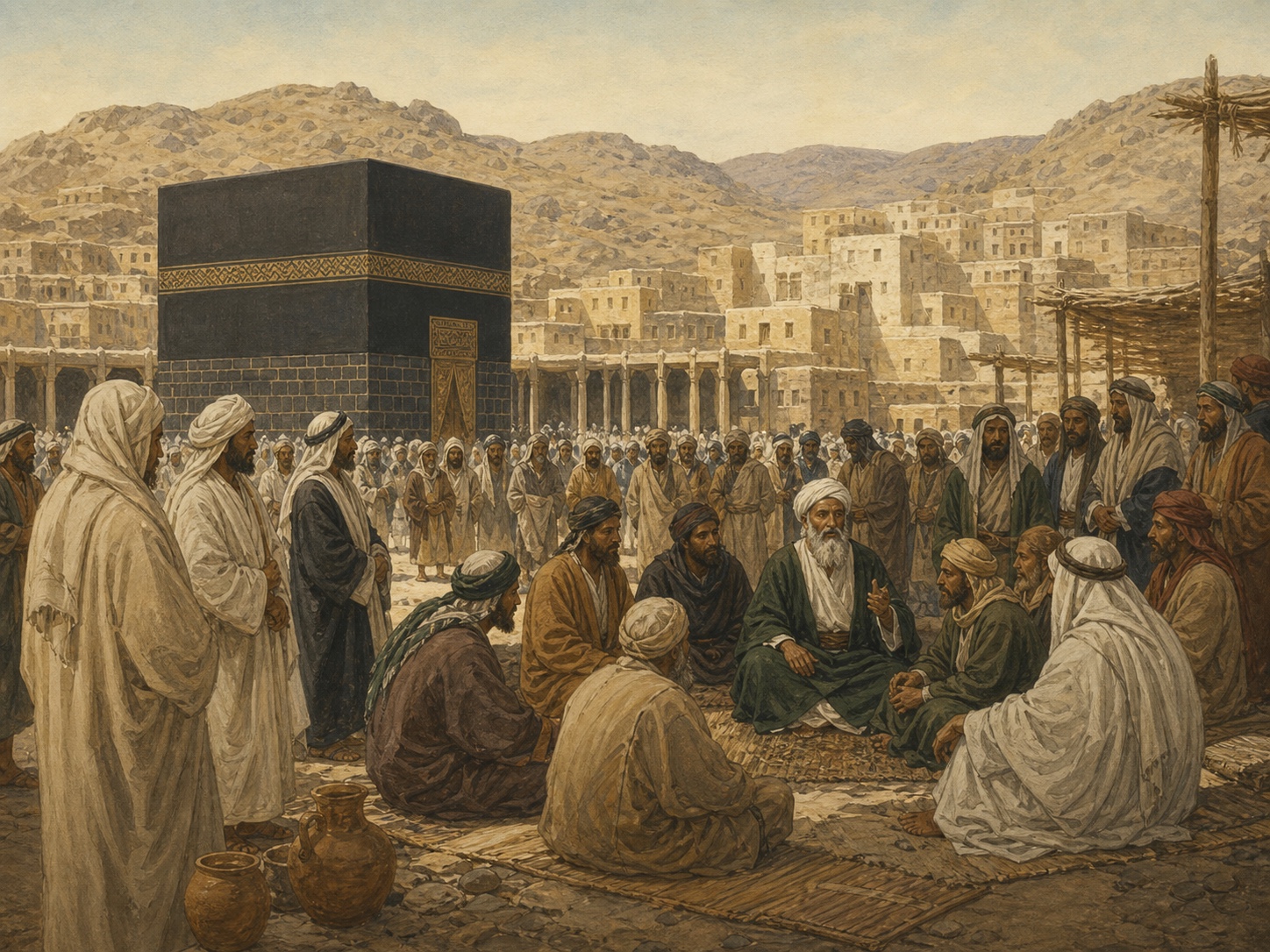 Illustrated reconstruction of the outcome of Formation of the Early Muslim Community